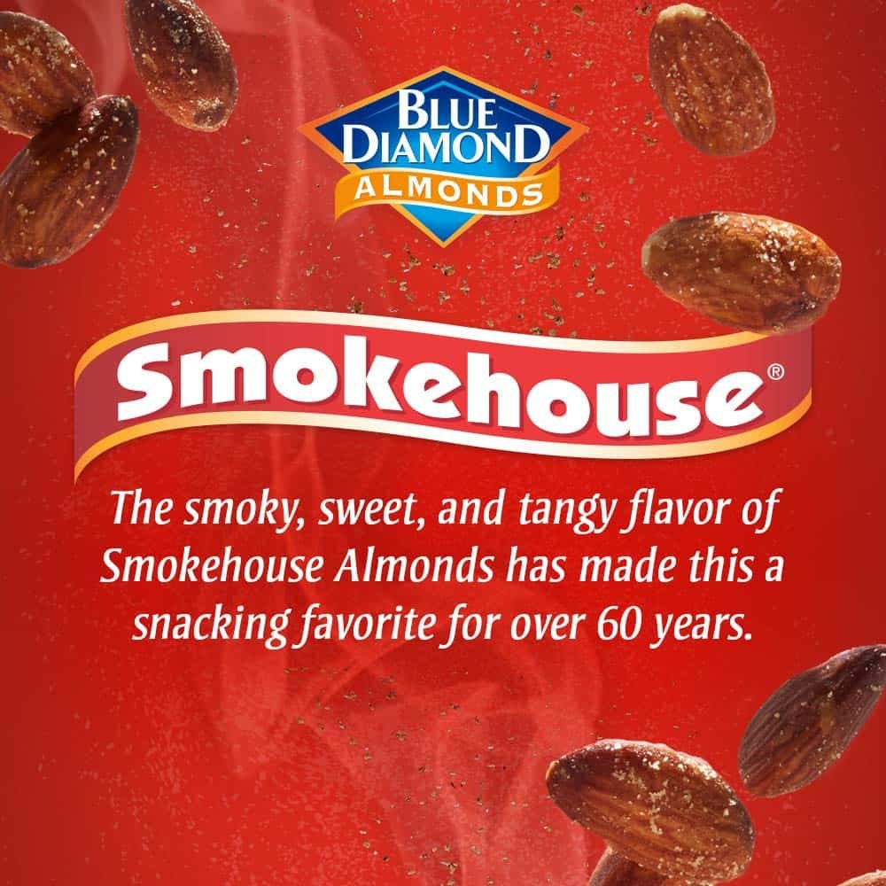 Blue Diamond Almonds Smokehouse Flavored Snack Nuts, 16 Oz Resealable Bag, (Pack of 1) Blue Diamond Almonds Smokehouse Flavored Snack Nuts, 16 Oz Resealable Bag, (Pack of 1)
