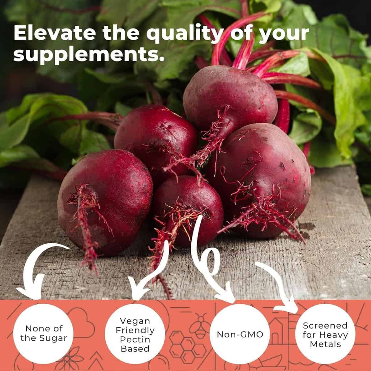 Eleva Nutrition Nopal Cactus Capsules and Sugar-Free Beet Root Gummies Bundle