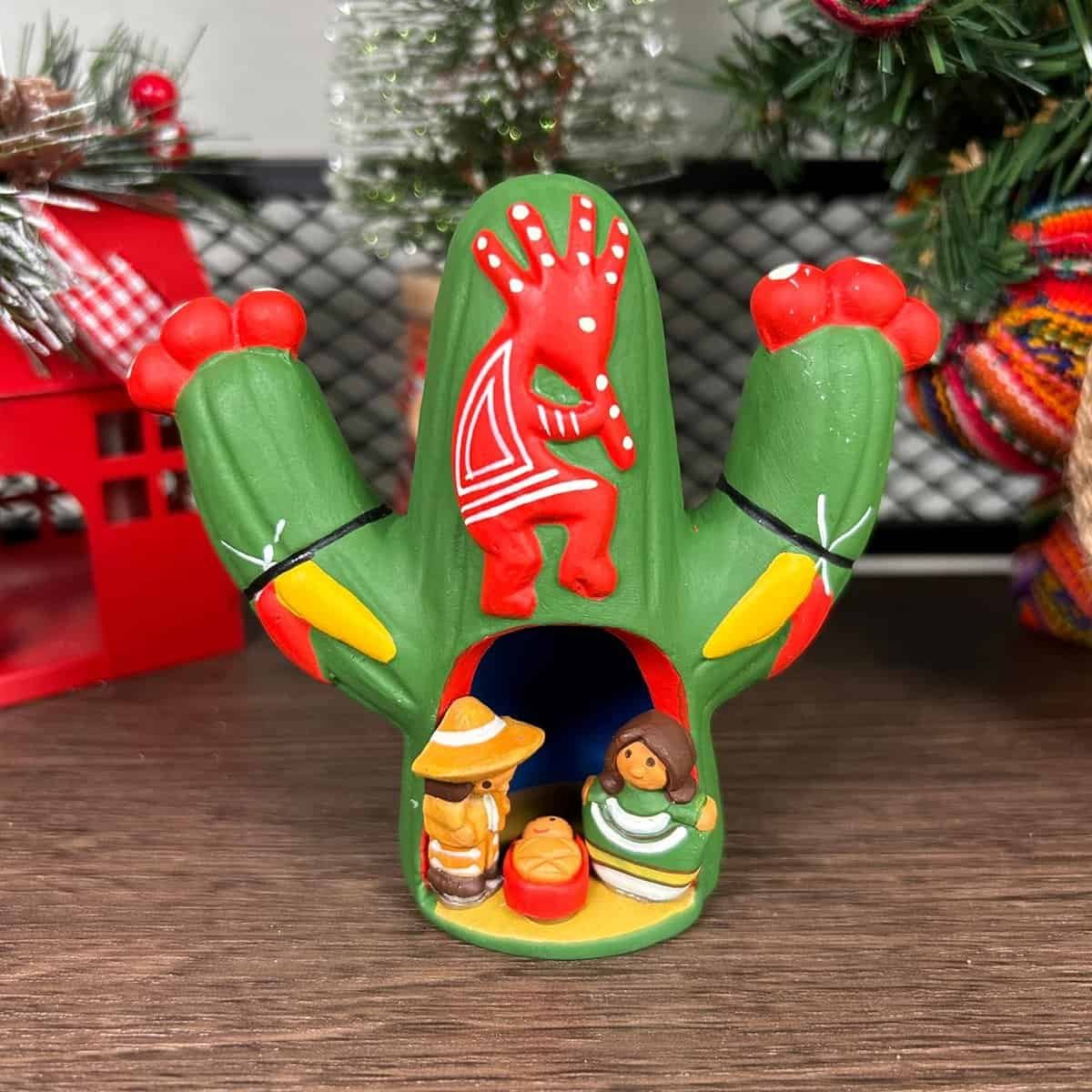 Zoeartcrafts Nopal Nativity Scene Christmas Decor 4x 4 1/2 inches Zoeartcrafts Nopal Nativity Scene Christmas Decor 4x 4 1/2 inches