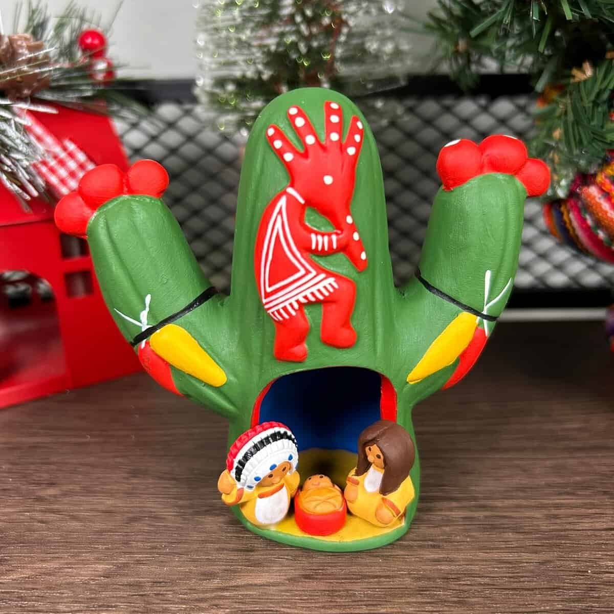 Zoeartcrafts Nopal Nativity Scene Christmas Decor 4x 4 1/2 inches Zoeartcrafts Nopal Nativity Scene Christmas Decor 4x 4 1/2 inches