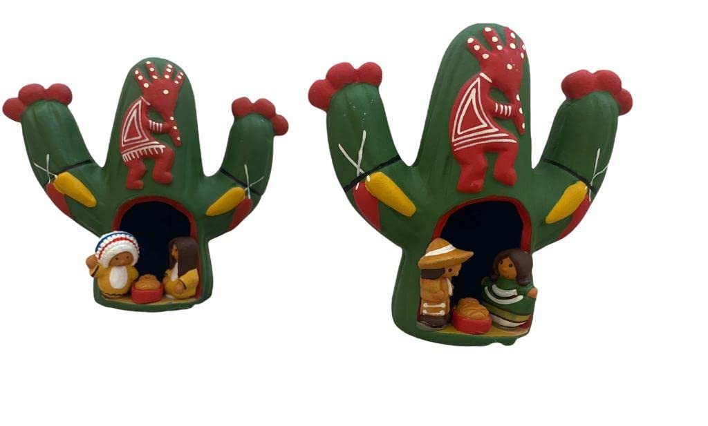 Zoeartcrafts Nopal Nativity Scene Christmas Decor 4x 4 1/2 inches Zoeartcrafts Nopal Nativity Scene Christmas Decor 4x 4 1/2 inches