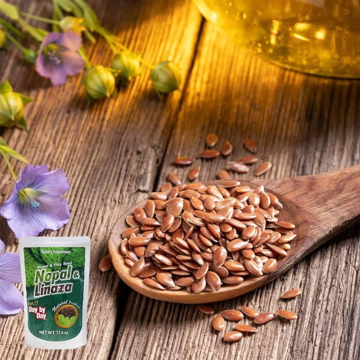 MI FIBRA DIARIA, My Day by Day, Nopal and Flax Seed, Natural Fiber, 17.6 Oz, Bag