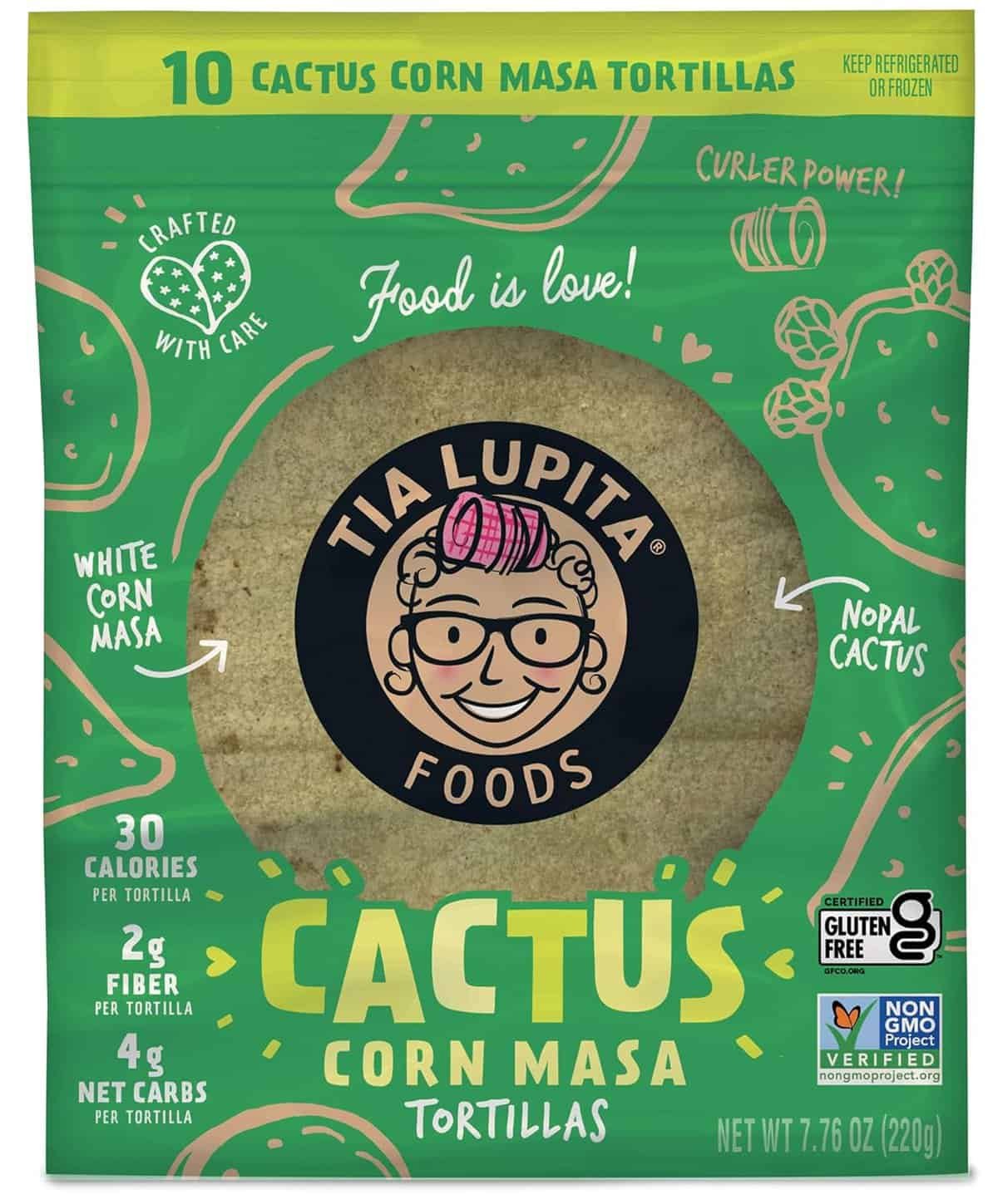 TIA LUPITA Corn  Cactus Blend Tortillas 10 Count, 7.76 OZ TIA LUPITA Corn  Cactus Blend Tortillas 10 Count, 7.76 OZ