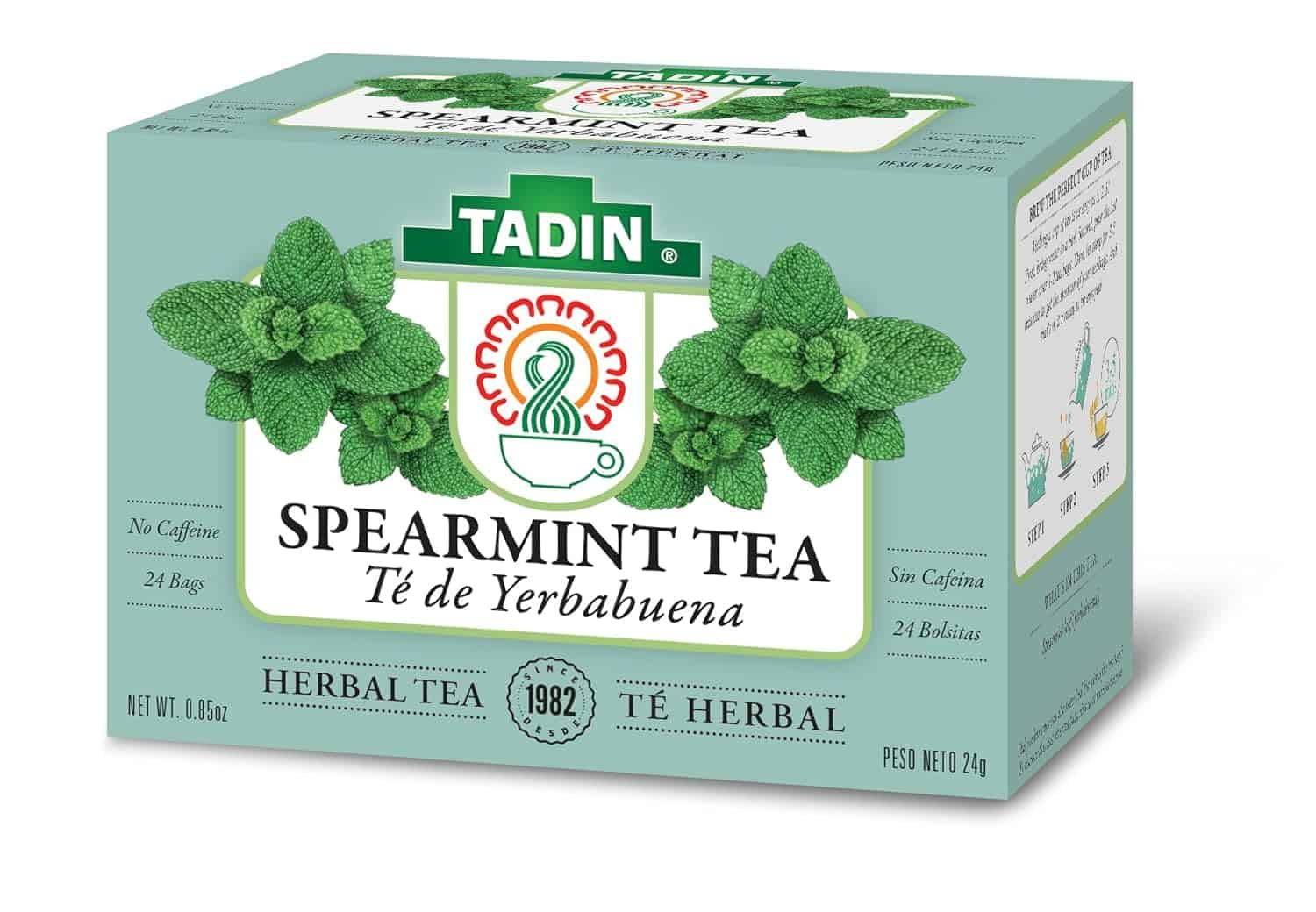 Tadin Aloe Vera Cactus Herbal Tea, Caffeine Free, 24 Tea Bag Per Box, Pack of 6 Boxes Total