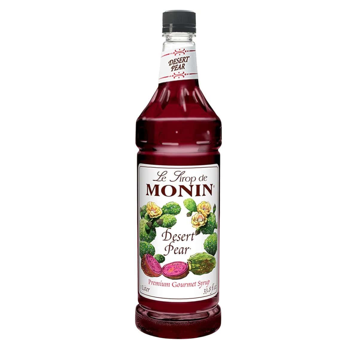Monin - Desert Pear Syrup, Bold Flavor of Prickly Pear Cactus, Natural Flavors, Great for Iced Teas, Lemonades, Cocktails, Mocktails, and Sodas, Non-GMO, Gluten-Free (1 Liter) Monin - Desert Pear Syrup, Bold Flavor of Prickly Pear Cactus, Natural Flavors, Great for Iced Teas, Lemonades, Cocktails, Mocktails, and Sodas, Non-GMO, Gluten-Free (1 Liter)