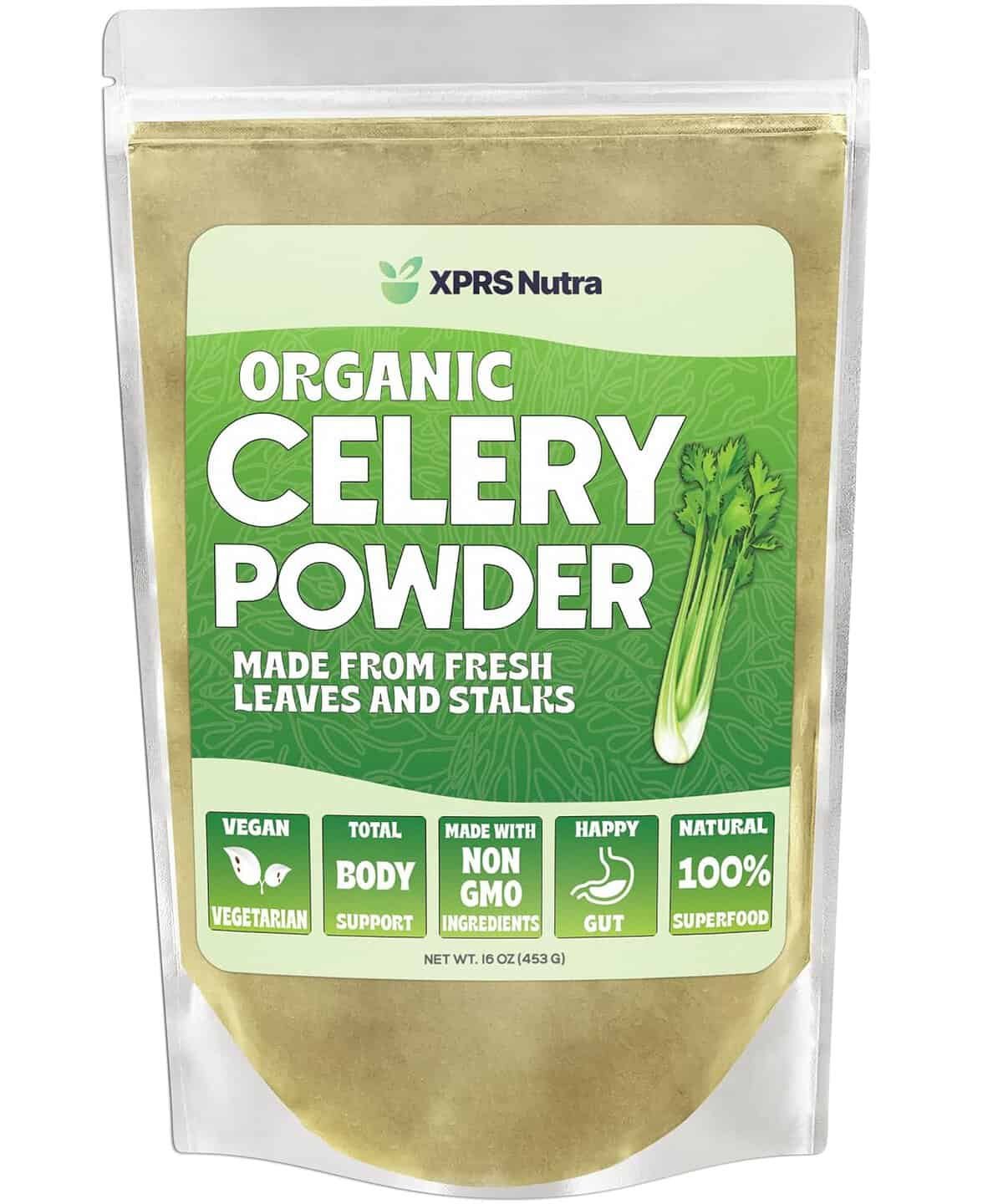 XPRS Nutra Organic Celery Powder - Celery Organic Fresh Powder Antioxidant - Premium Celery Powder Organic - Vegan Friendly Celery Fresh Powder (8 Ounce) XPRS Nutra Organic Celery Powder - Celery Organic Fresh Powder Antioxidant - Premium Celery Powder Organic - Vegan Friendly Celery Fresh Powder (8 Ounce)