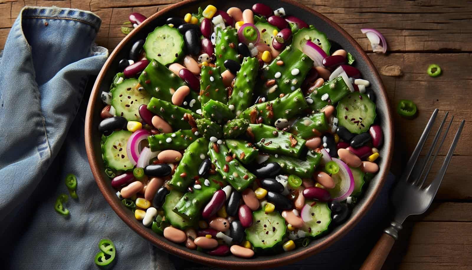 How To Make A Nopal And Bean Salad? How To Make A Nopal And Bean Salad?