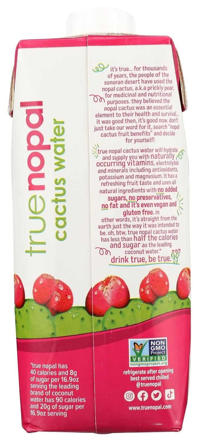 True Nopal Bev Cactus Water 5Ooml 16.9 OZ True Nopal Bev Cactus Water 5Ooml 16.9 OZ