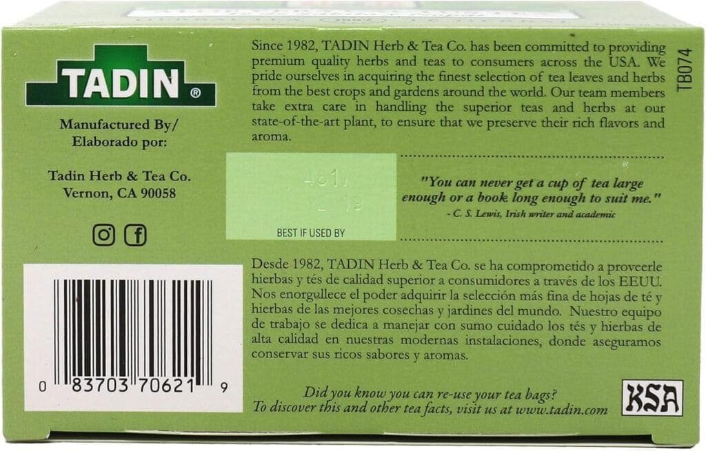 Tadin Tea Savila with Nopal, 3-pack Of 75-1.51 Ounce Tea Bags