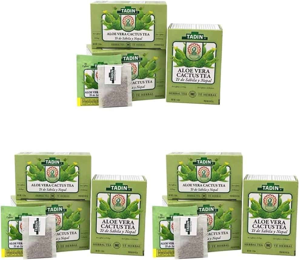 Tadin Tea Savila with Nopal, 3-pack Of 75-1.51 Ounce Tea Bags