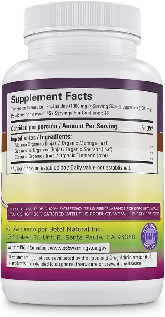 Premium Organic Moringa Guanabana and Curcuma Review