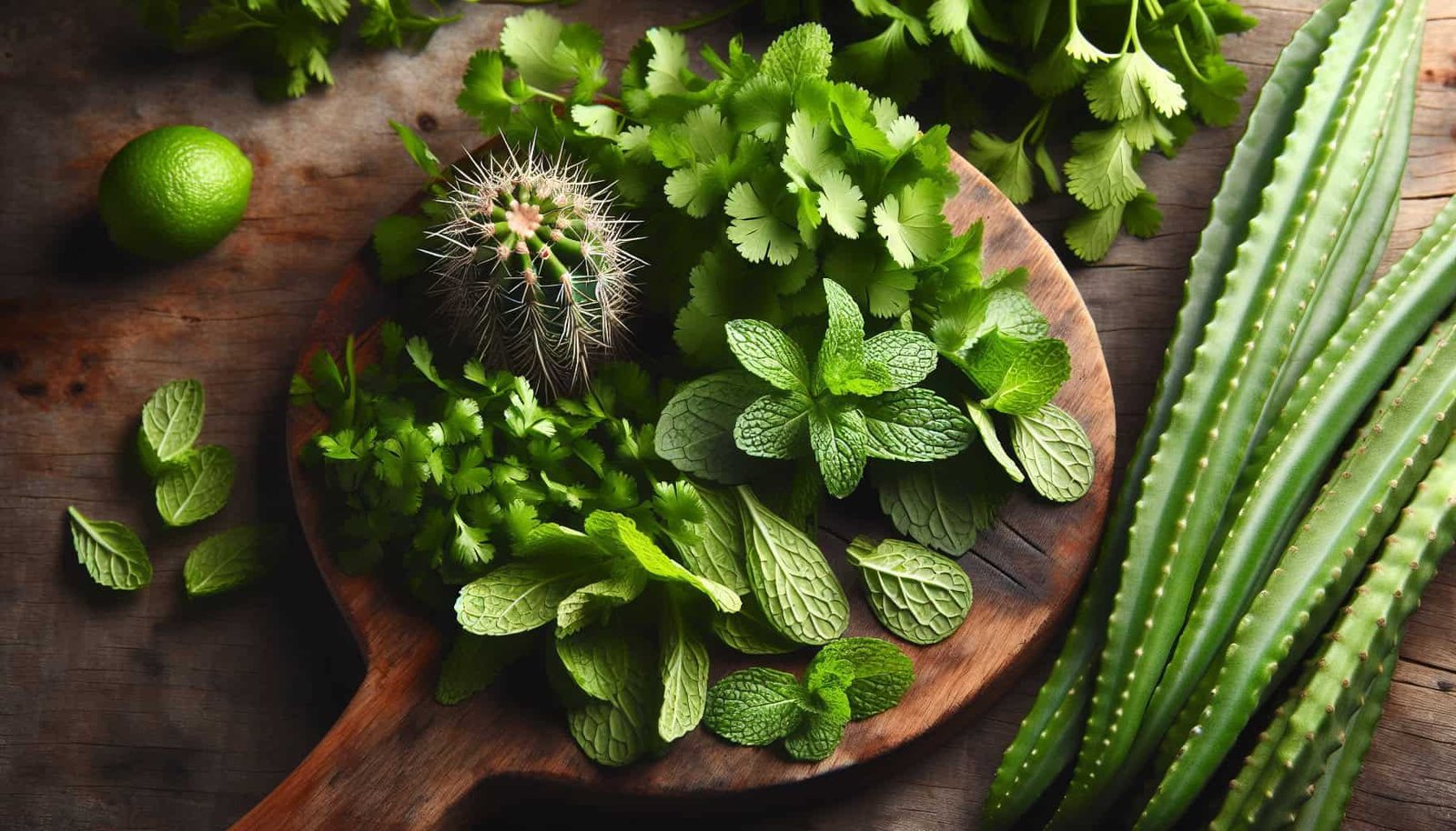 Can I Use Herbs Like Cilantro And Mint To Freshen Nopal Recipes?