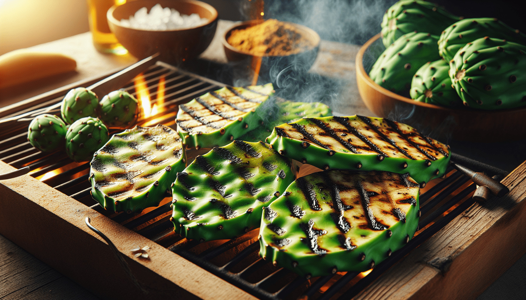 How To Grill Nopal Cactus For A Smoky Flavor?