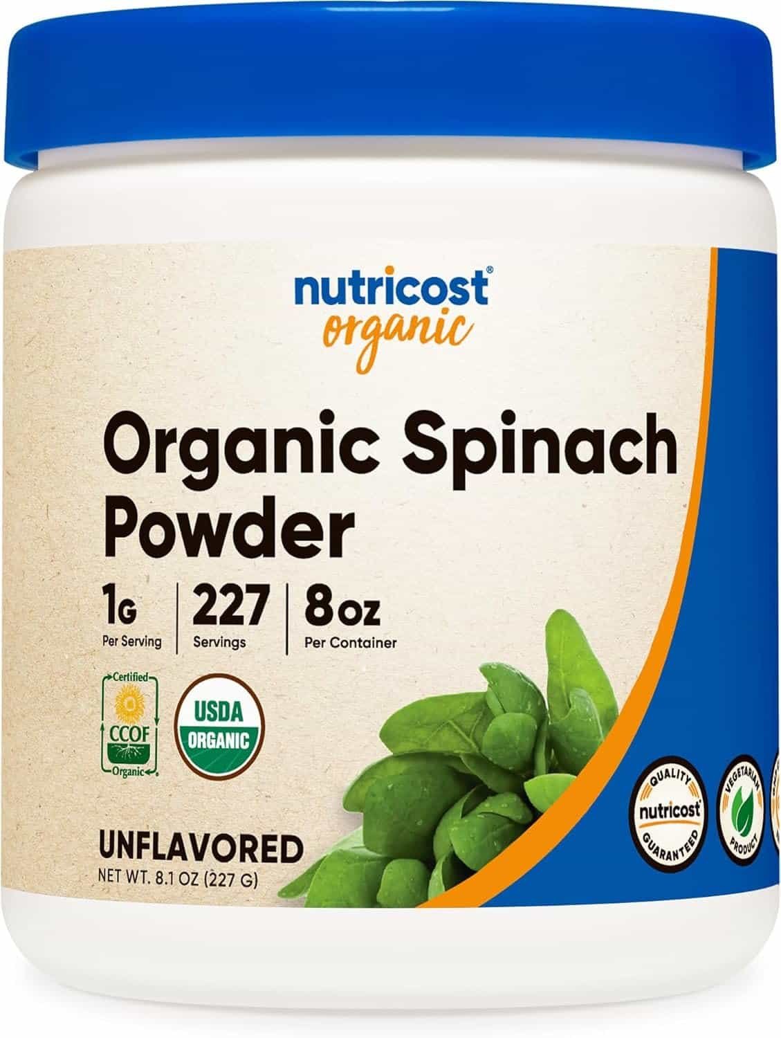 Nutricost Organic Spinach Powder Review