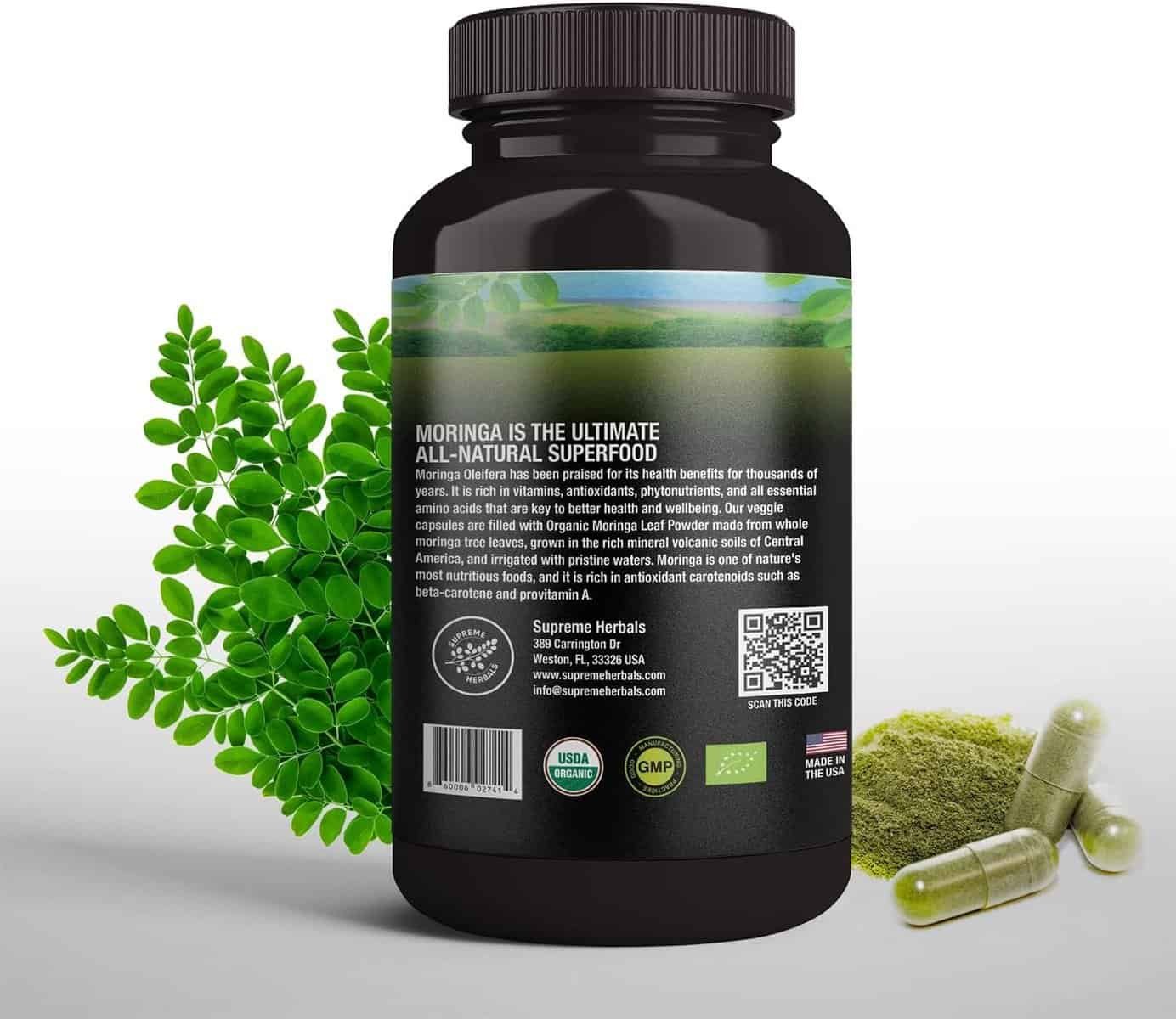 100% Raw and Pure Moringa Leaf Powder Capsules Review
