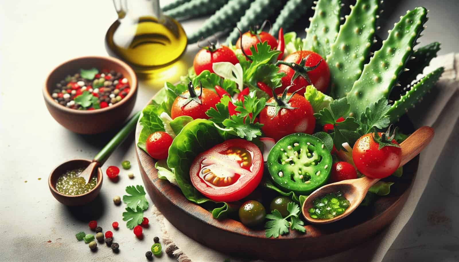 How To Make A Nopal And Tomato Salad?
