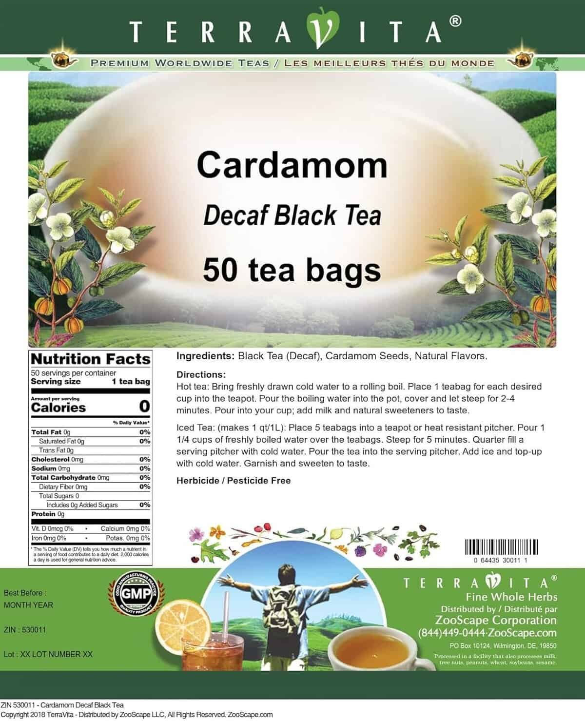 Cardamom Decaf Black Tea Review