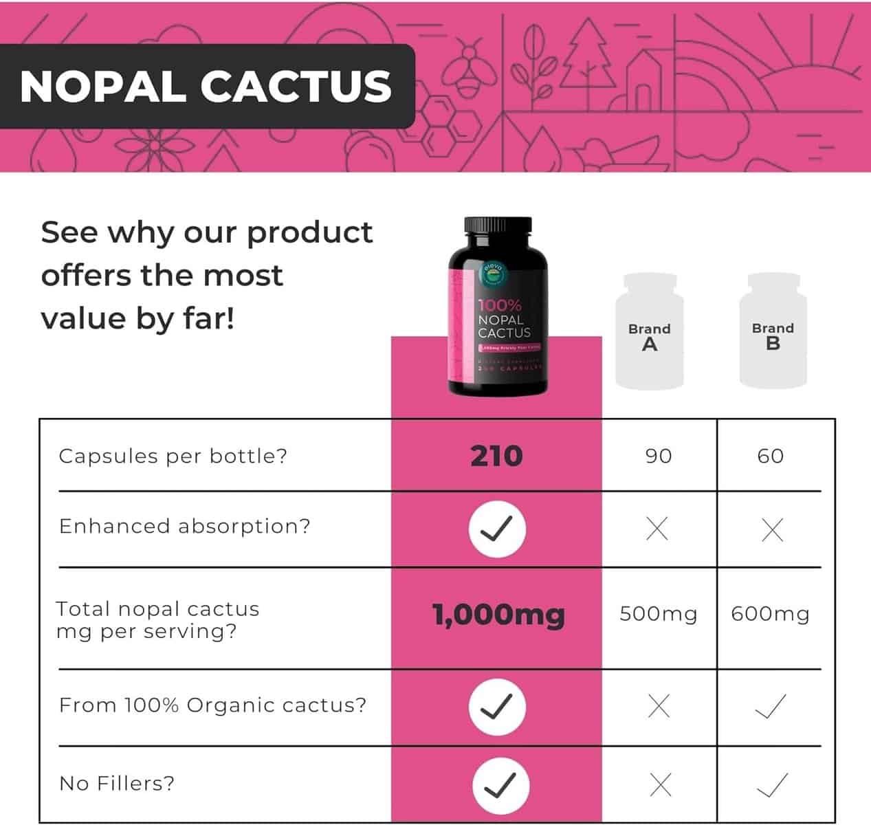 Nopal Cactus Capsules 1500mg Review